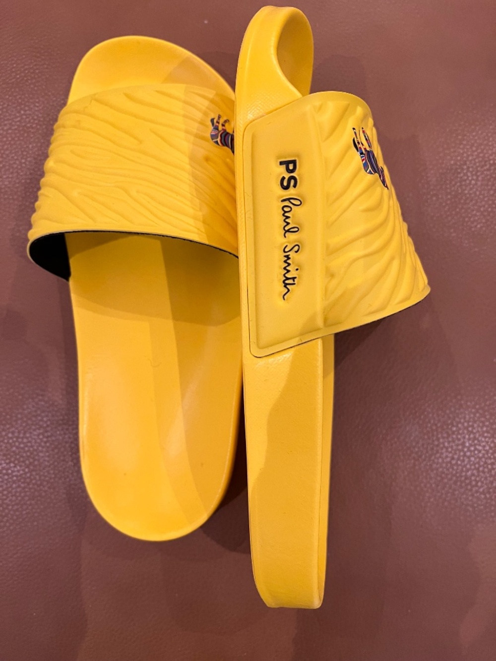 Paul Smith Yellow Zebra Slide Sandals - Picture 5 of 5
